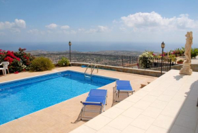 Peyia Villa with sea view, private pool, and garden